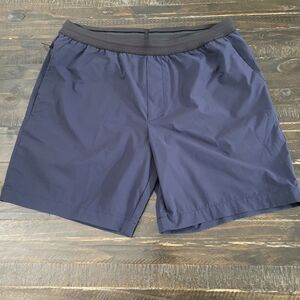 BR Standard Relaxed Stretch Shorts Men’s Large Navy Blue Athletic